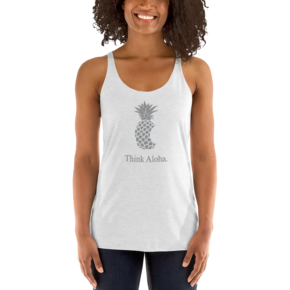 Aloha Tribe Think Aloha Womens Racerback Tank