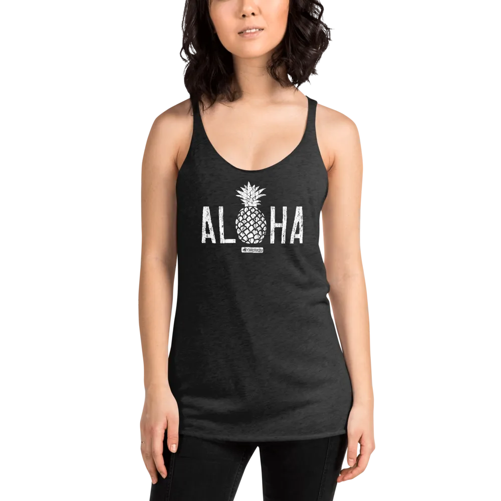 Alter Ego Aloha Pineapple Womens Racerback Tank