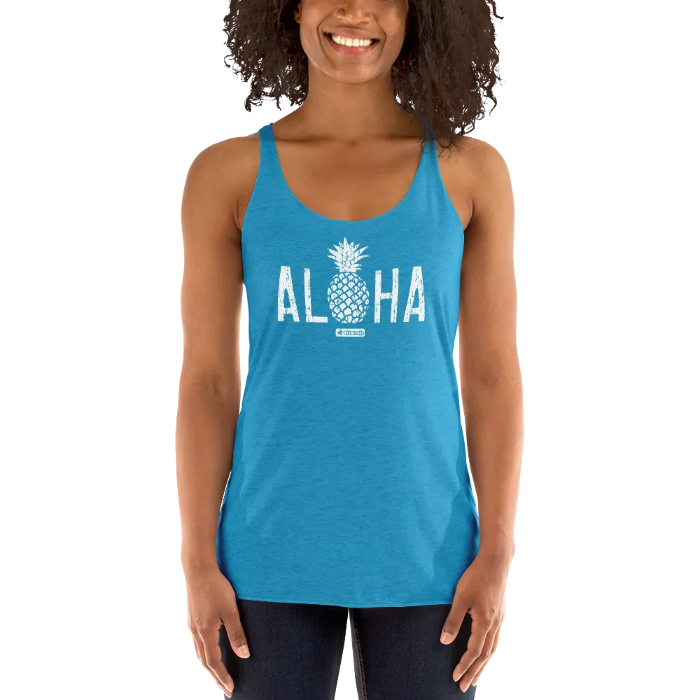 Alter Ego Aloha Pineapple Womens Racerback Tank