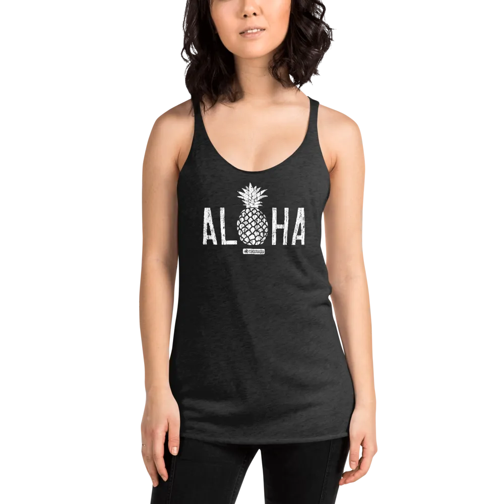 Alter Ego Aloha Pineapple Womens Racerback Tank