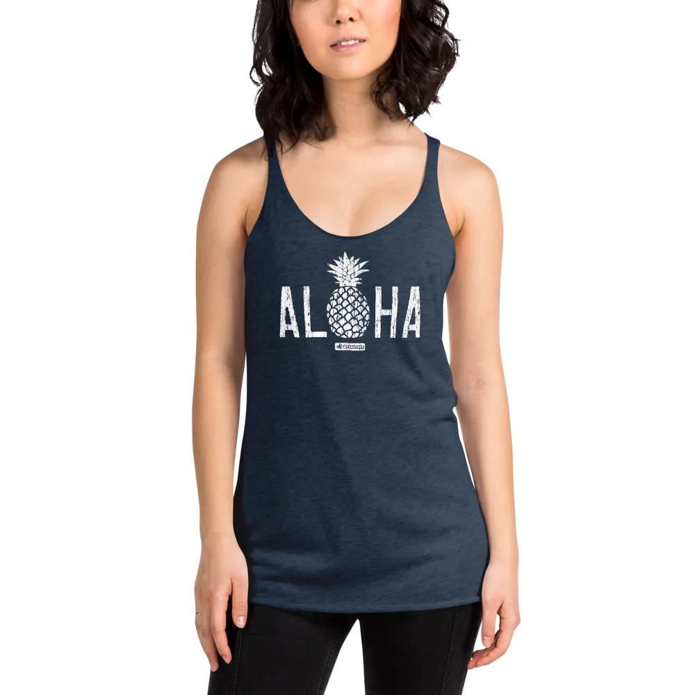 Alter Ego Aloha Pineapple Womens Racerback Tank