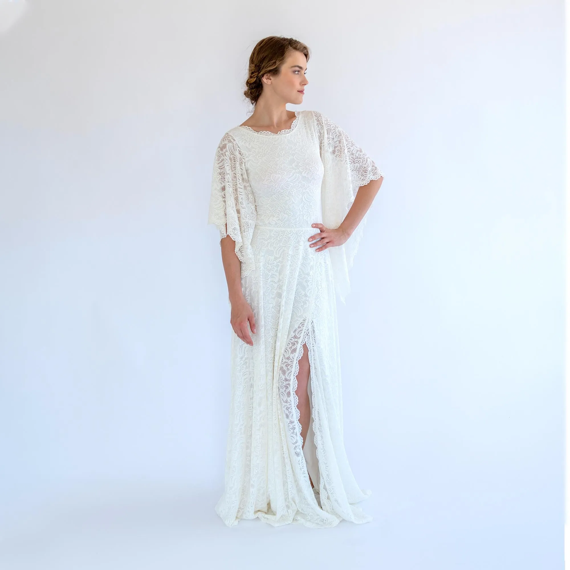 Angel Sleeve Bridal Gown #1502