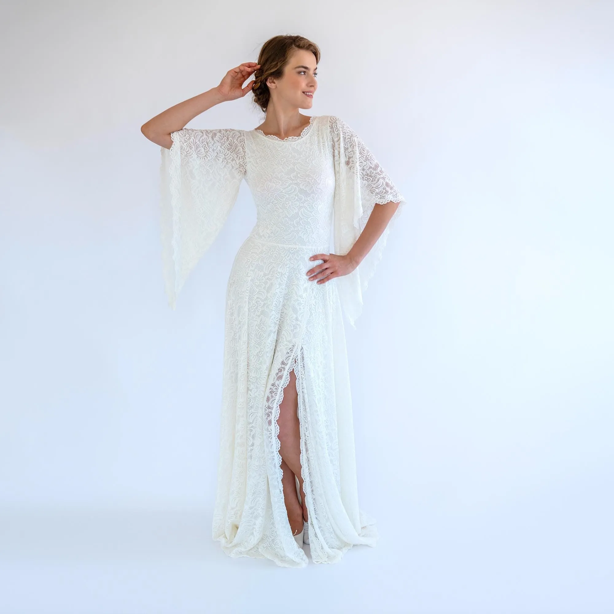 Angel Sleeve Bridal Gown #1502
