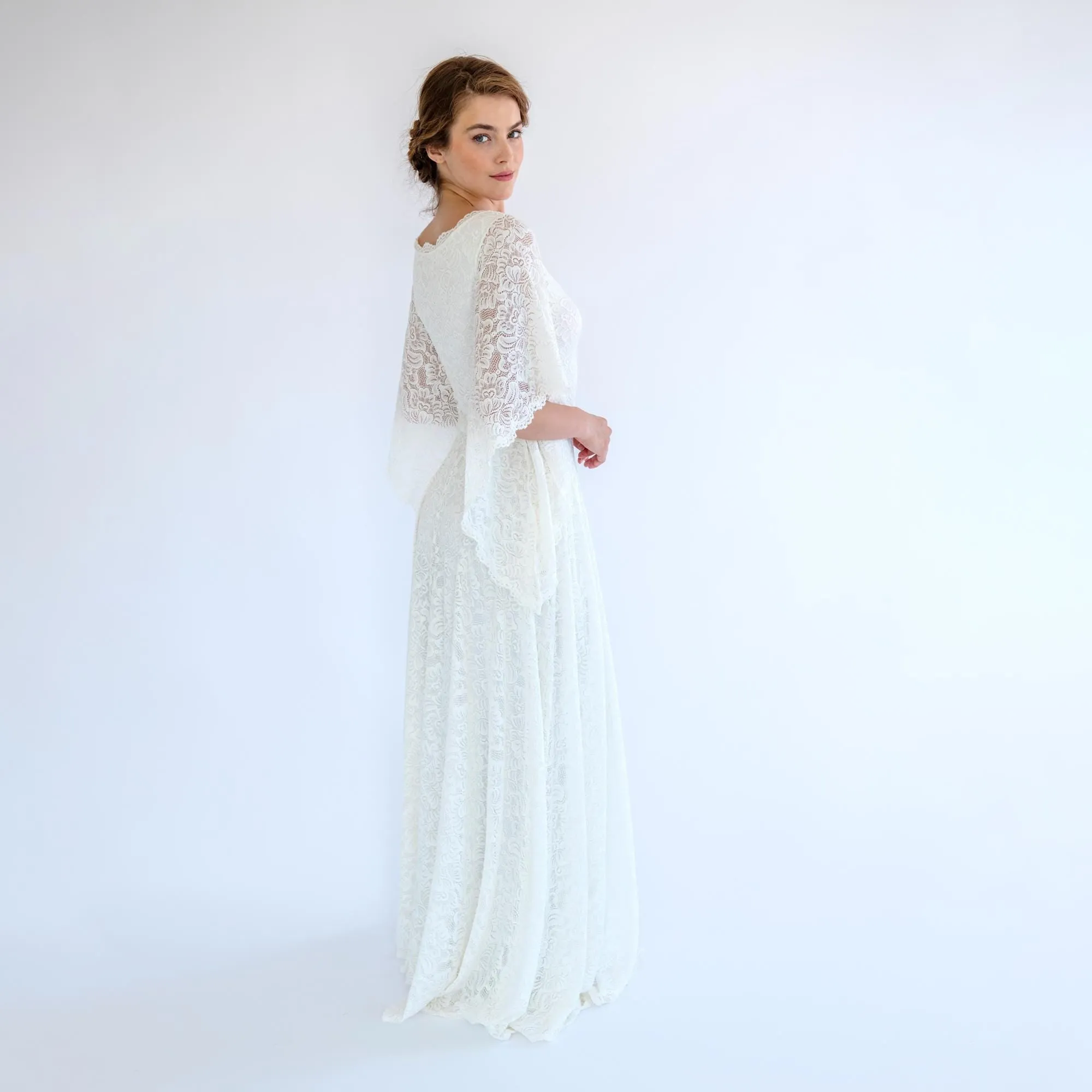 Angel Sleeve Bridal Gown #1502