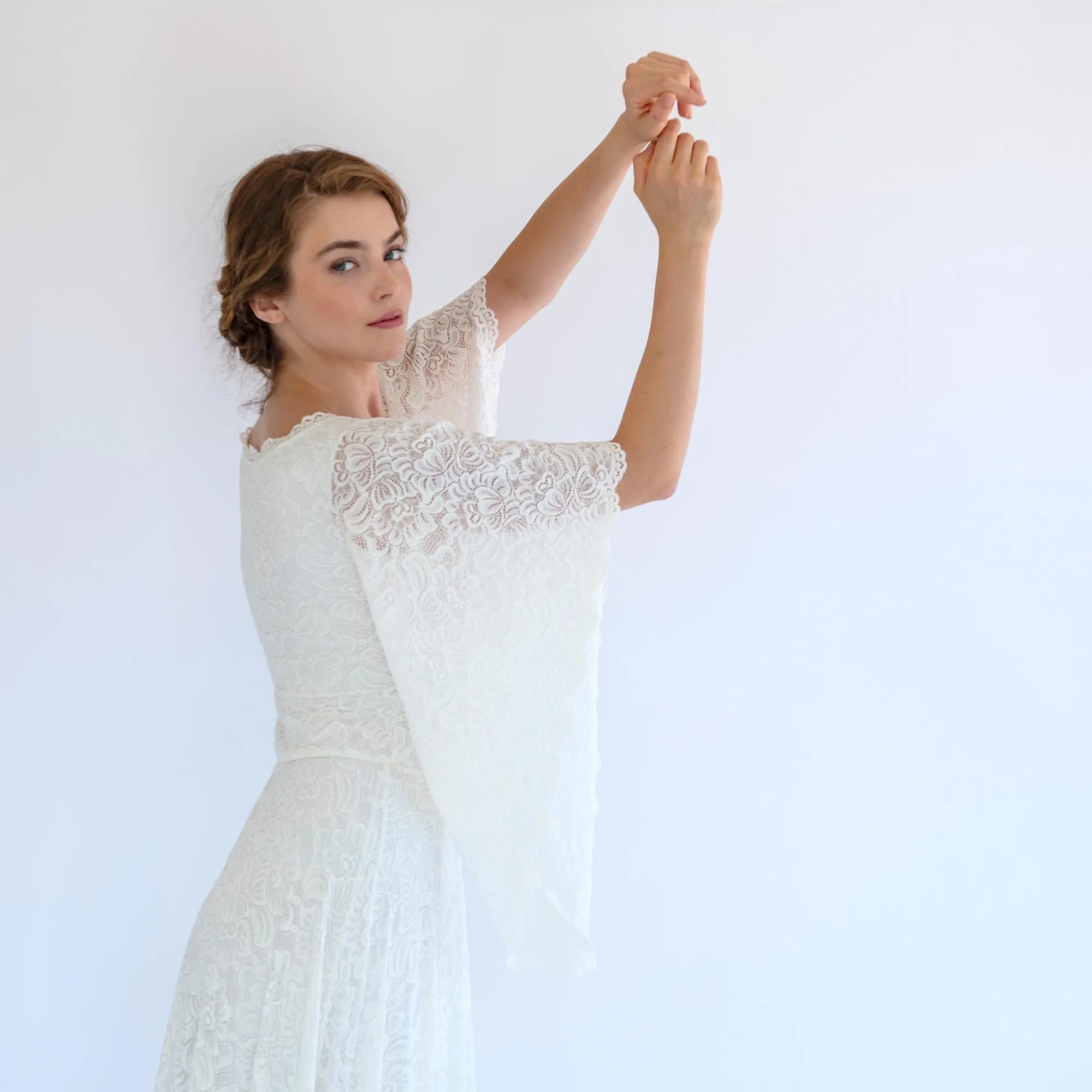 Angel Sleeve Bridal Gown #1502