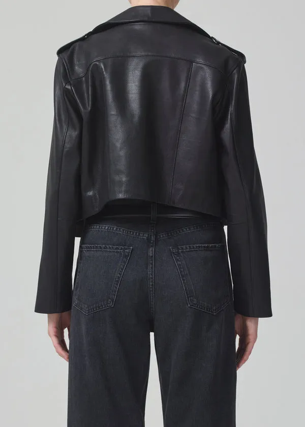 Aria Leather Biker Jacket