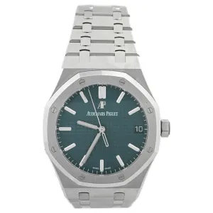 Audemars Piguet Mens Royal Oak Stainless Steel 41mm Blue Stick Dial Watch Ref #: 15400ST.OO.1220ST.03
