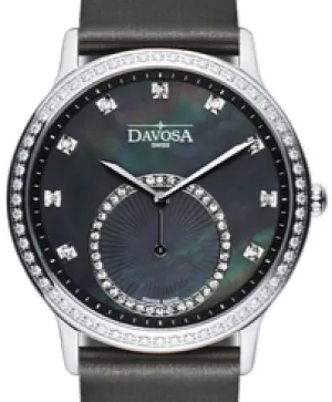 Audrey Quartz Swiss-Made Black Ladies Dress Watch 16755785