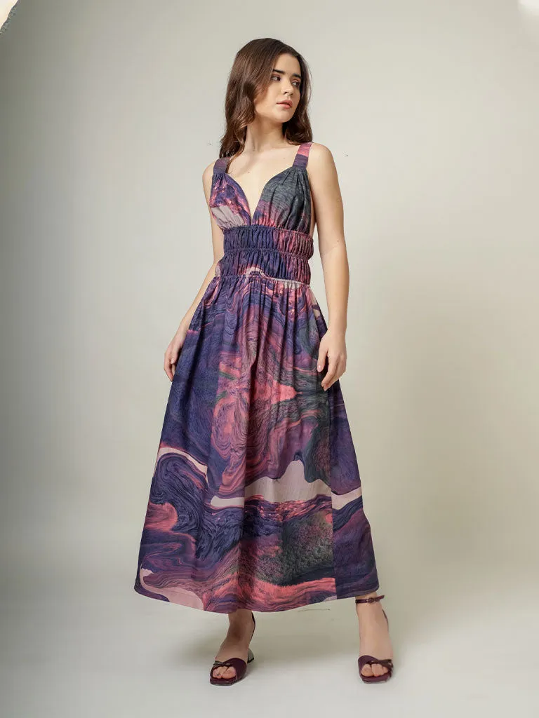 August Printed Dress