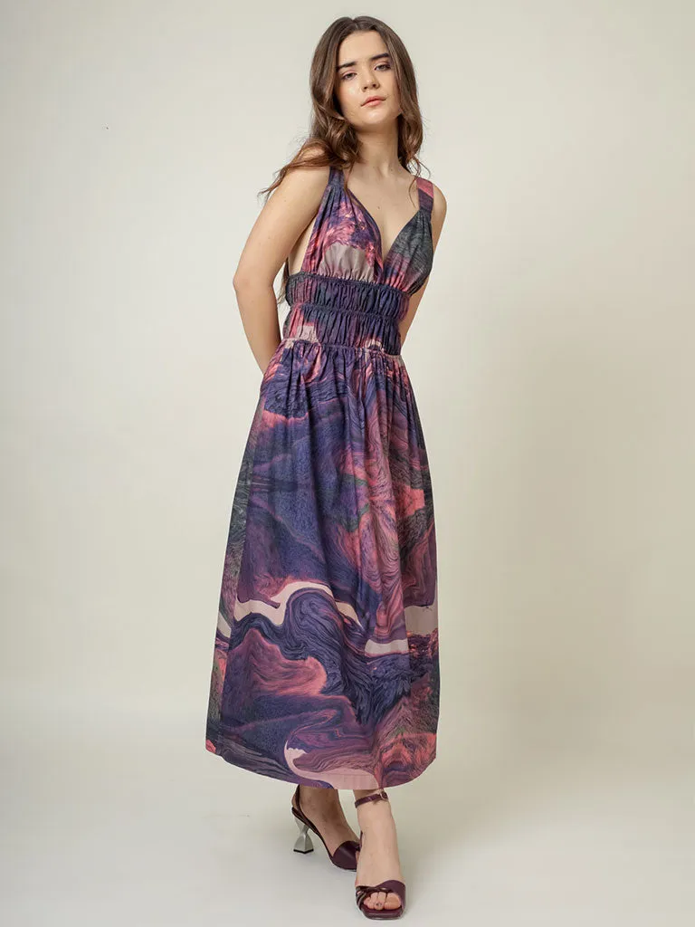 August Printed Dress