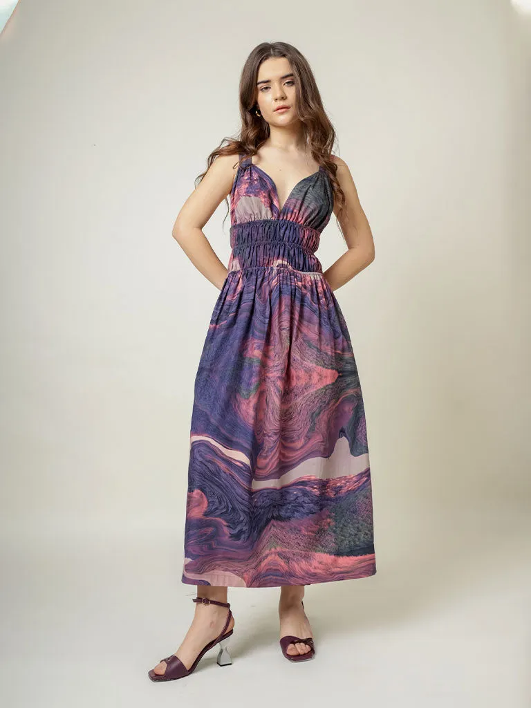 August Printed Dress