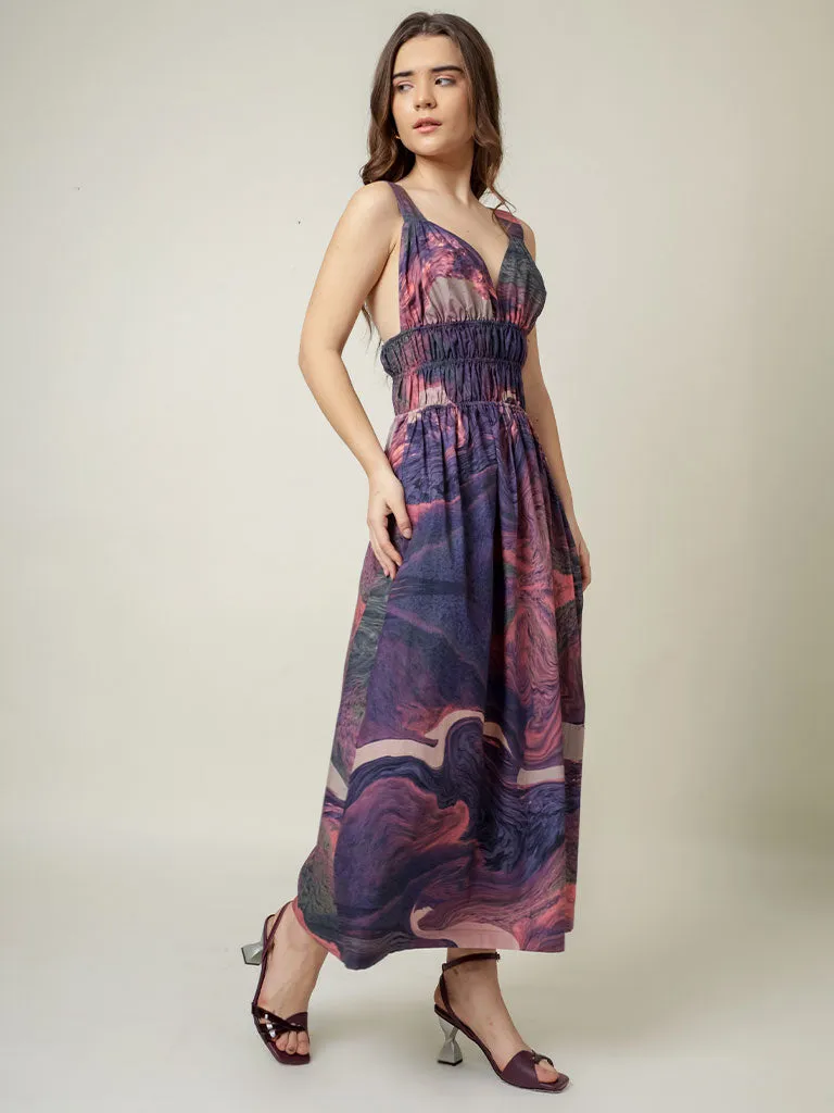 August Printed Dress