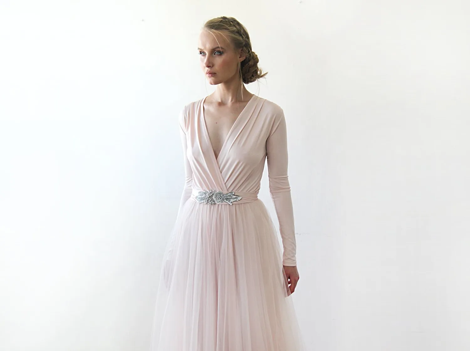 Beaded Fabric Sash #4003