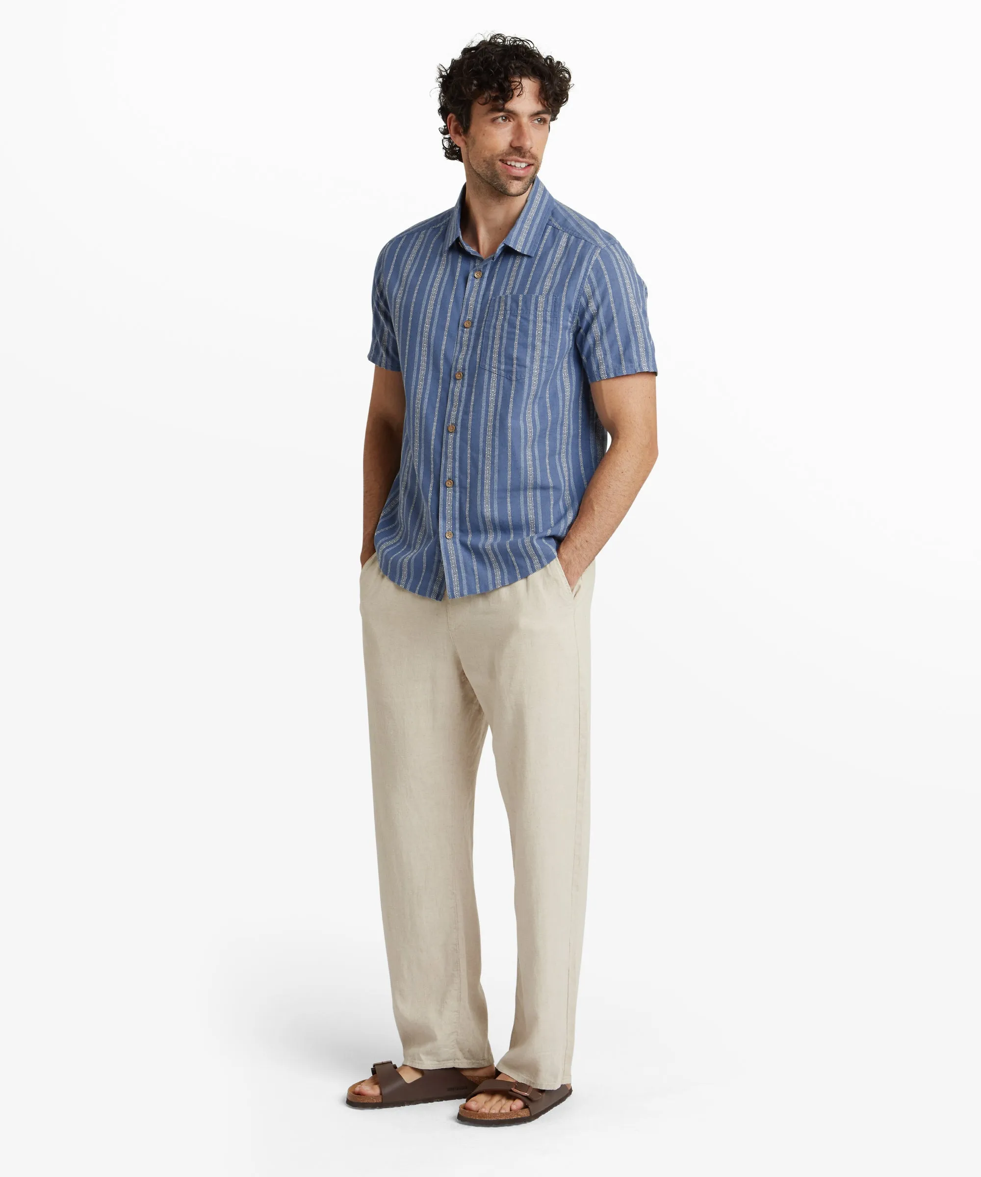 Belbari Short Sleeve Shirt - Seaport Blue