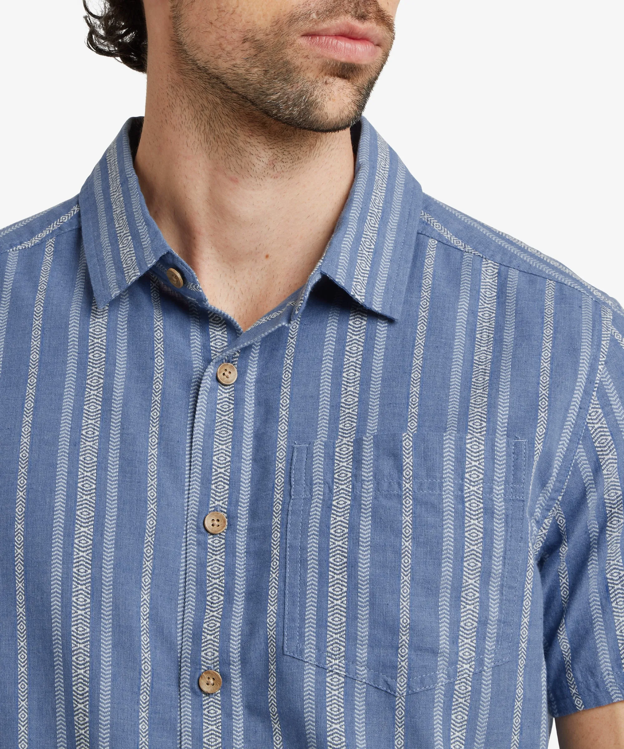 Belbari Short Sleeve Shirt - Seaport Blue