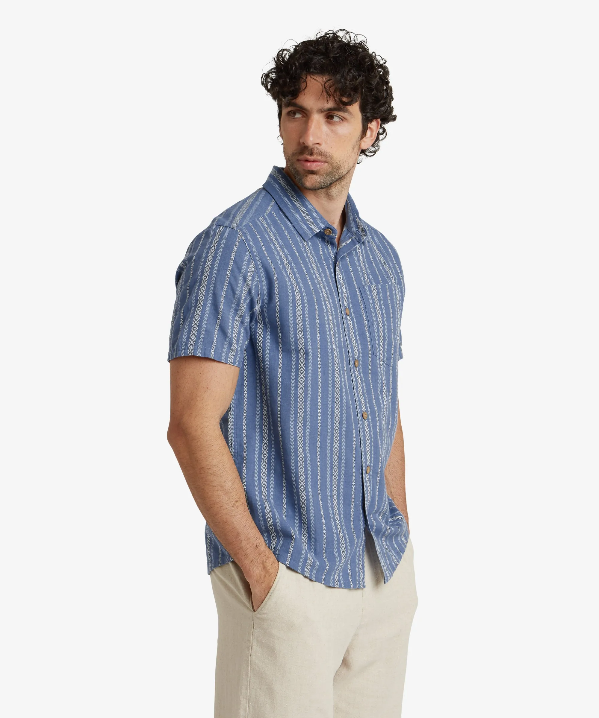 Belbari Short Sleeve Shirt - Seaport Blue
