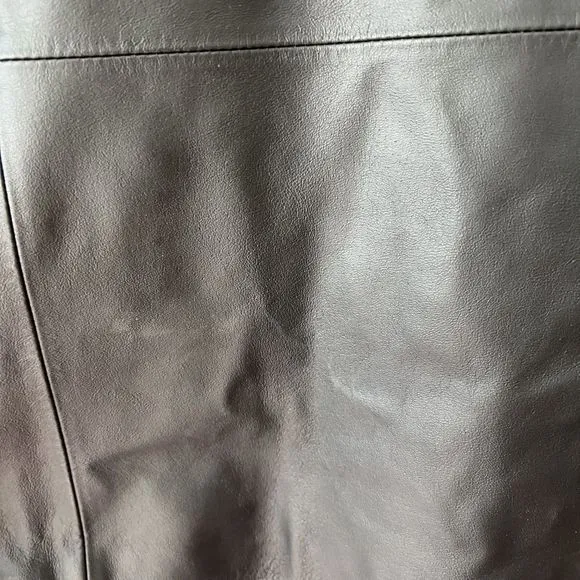 Bernardo Womens Black Leather Jacket Petite Large