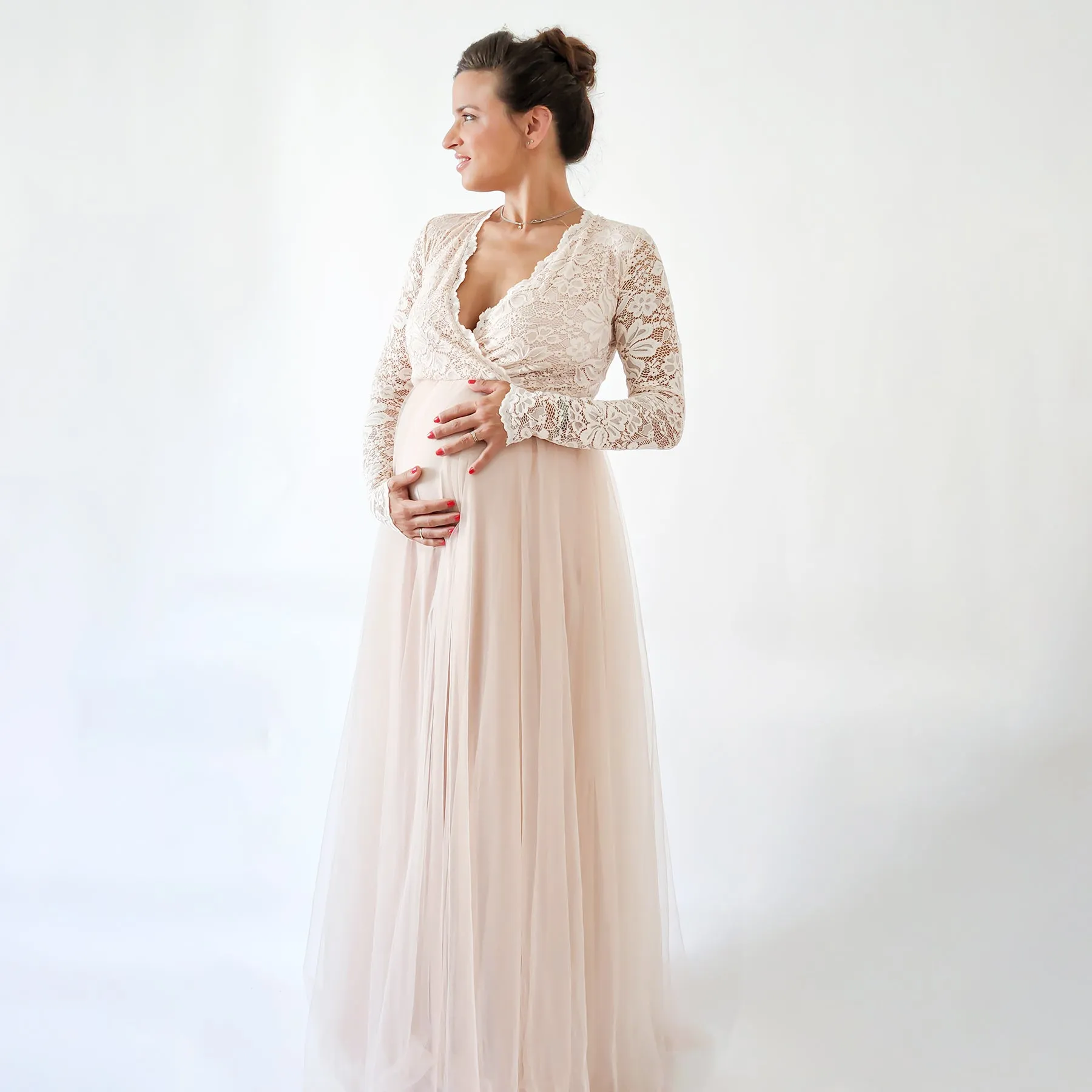 Blush Pregnancy dress #7011