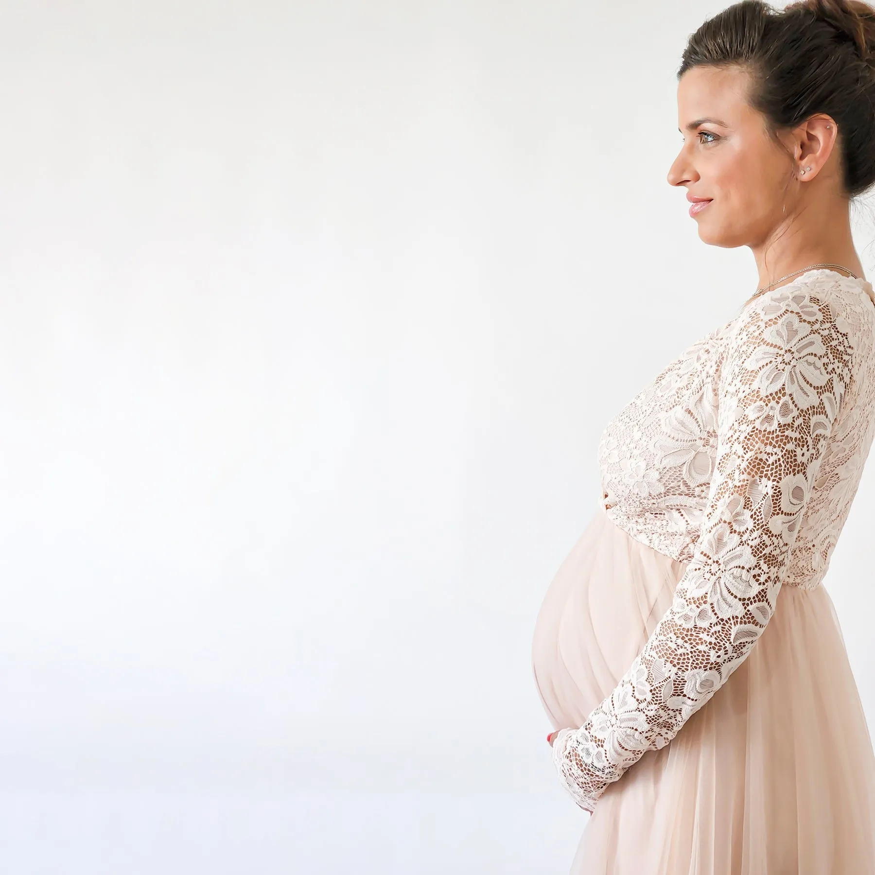 Blush Pregnancy dress #7011