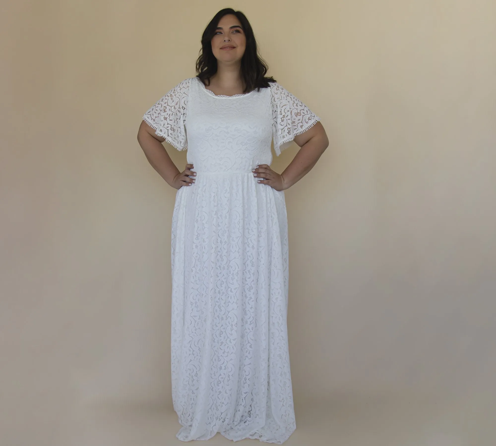 Bohemian dress with pockets #1318
