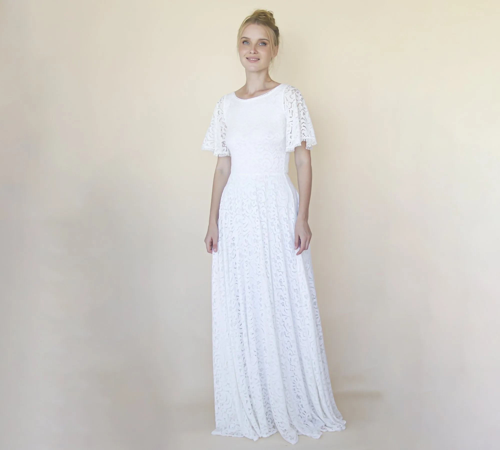 Bohemian dress with pockets #1318