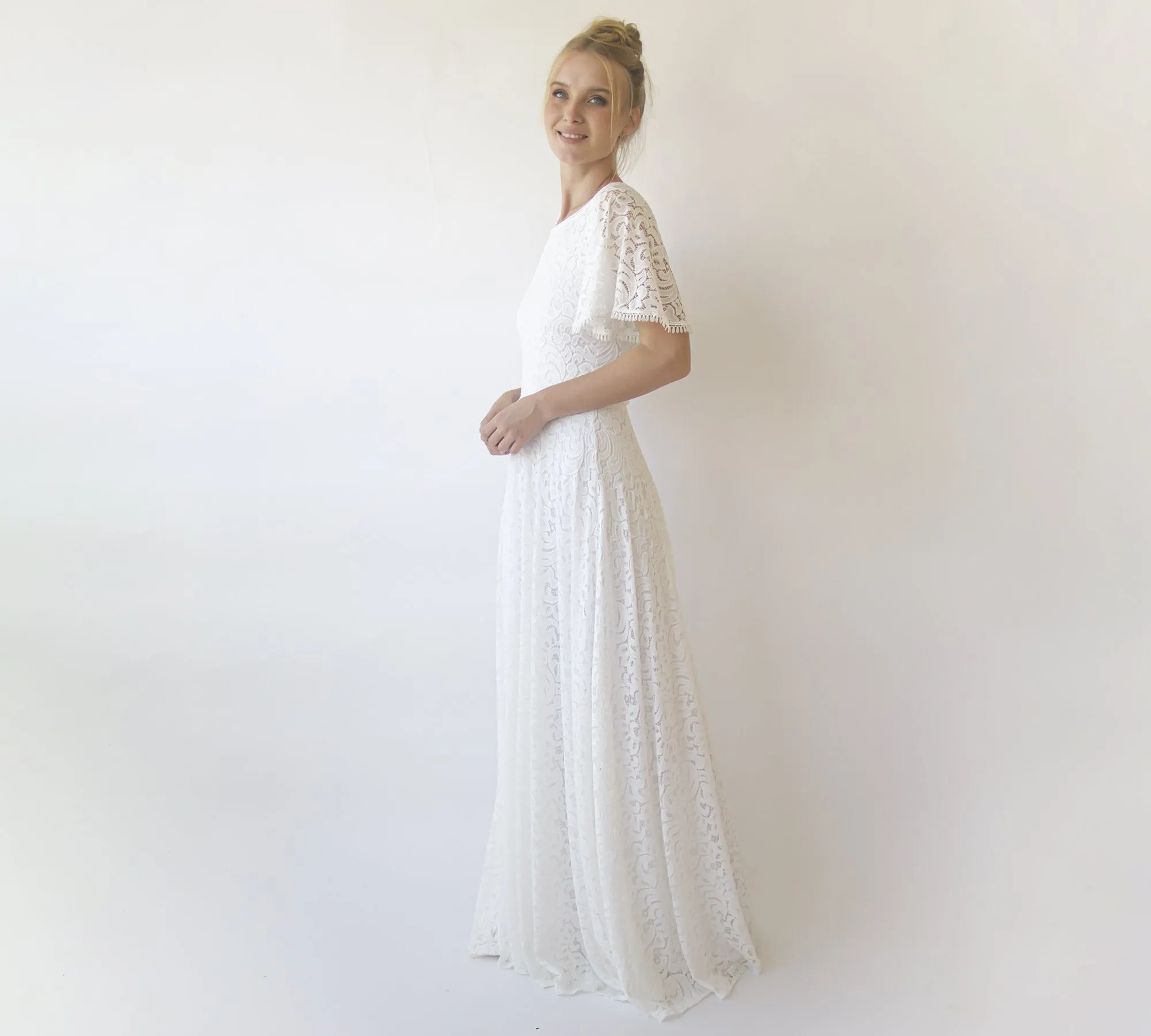 Bohemian dress with pockets #1318
