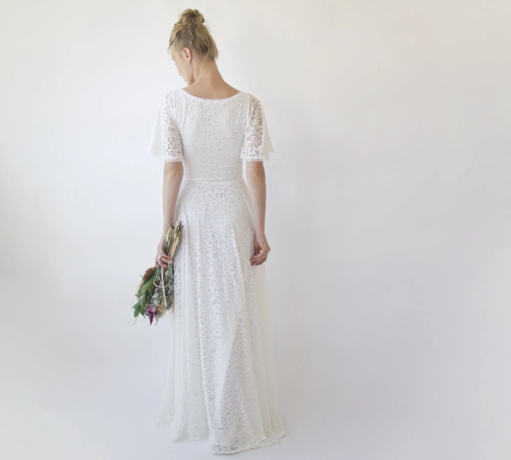 Bohemian dress with pockets #1318