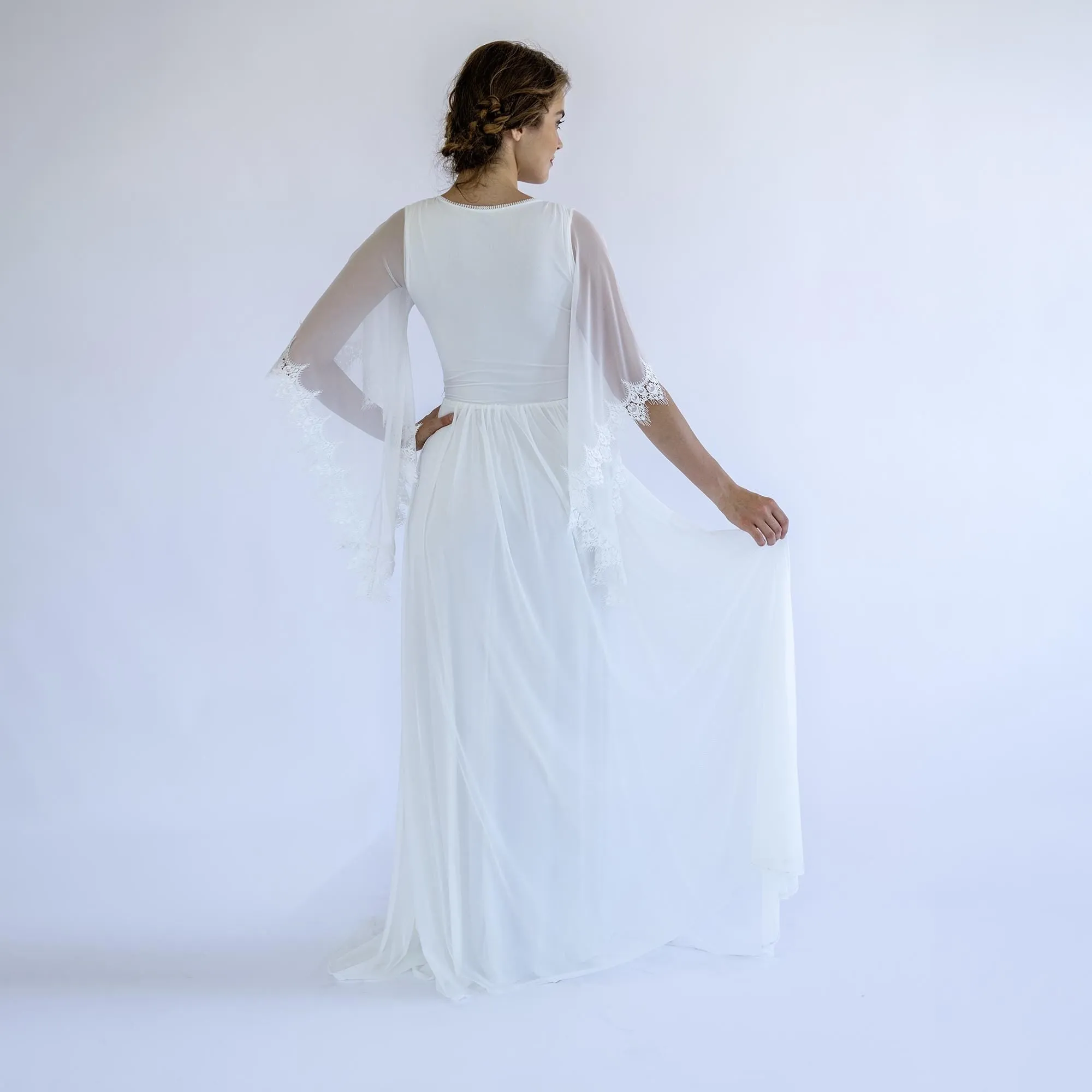 Boho Chiffon Wedding Dress #1503