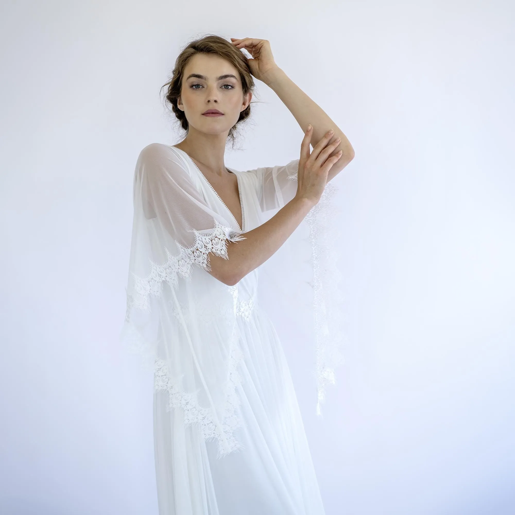 Boho Chiffon Wedding Dress #1503