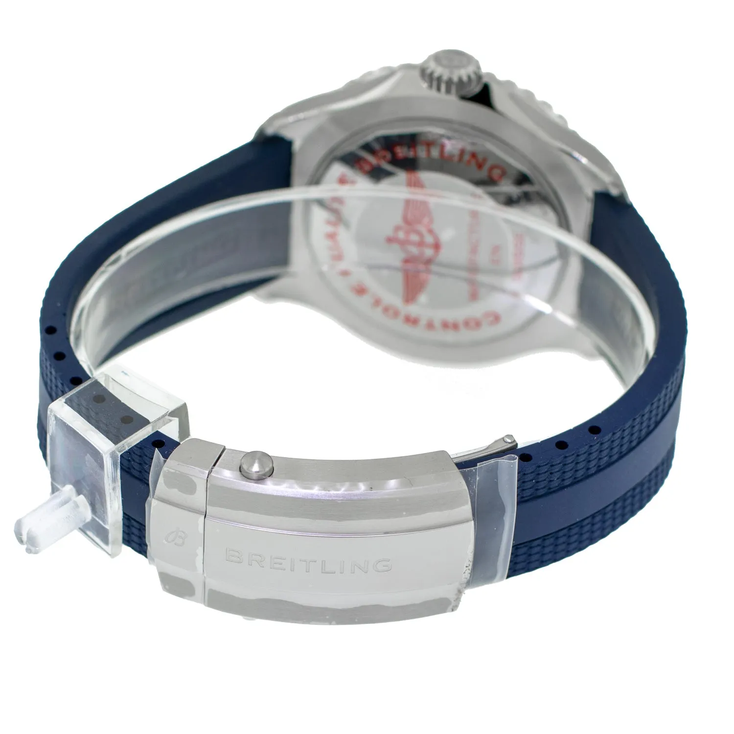 Breitling Superocean 44mm Stainless Steel Blue Index Dial Black Bezel A17376