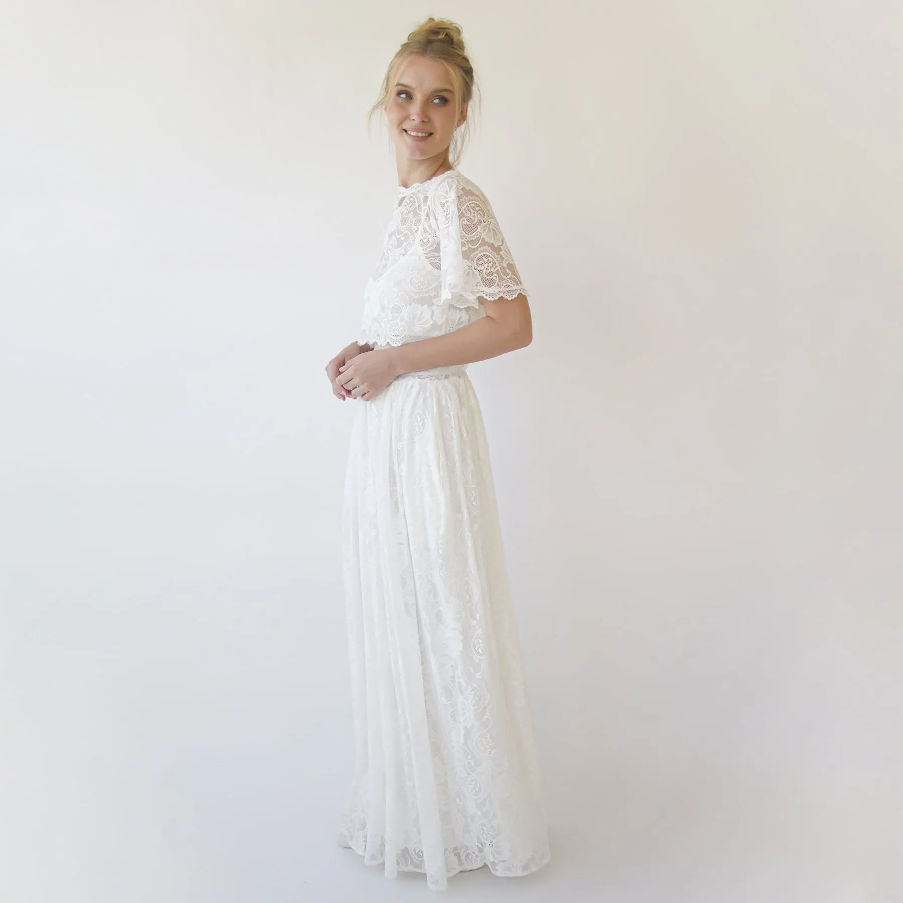 Bridal Lace top #2059