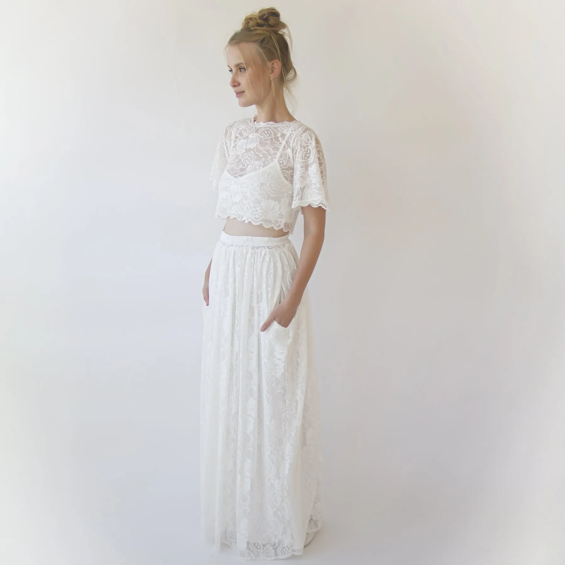 Bridal Lace top #2059