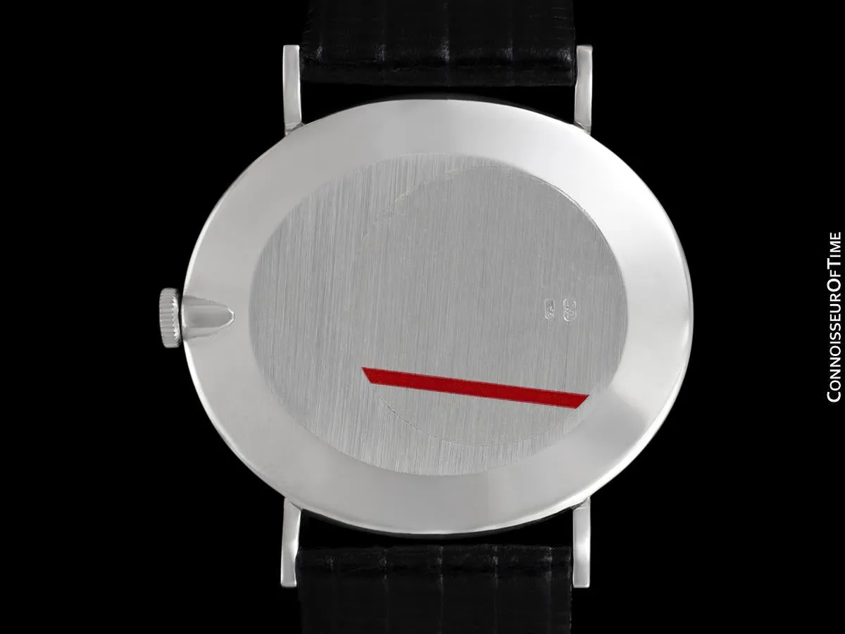 c. 1967 Rolex Cellini Vintage Mens Midsize Handwound TV Watch, Ref. 4083 - 18K White Gold