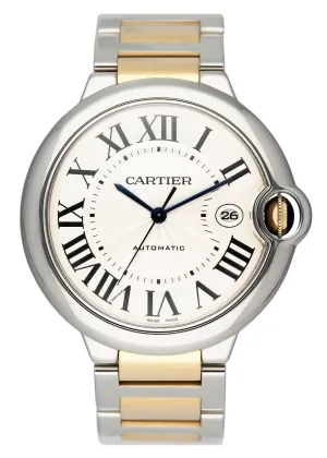 Cartier Ballon Bleu W69009Z3 Silver Dial Two-Tone Mens Watch