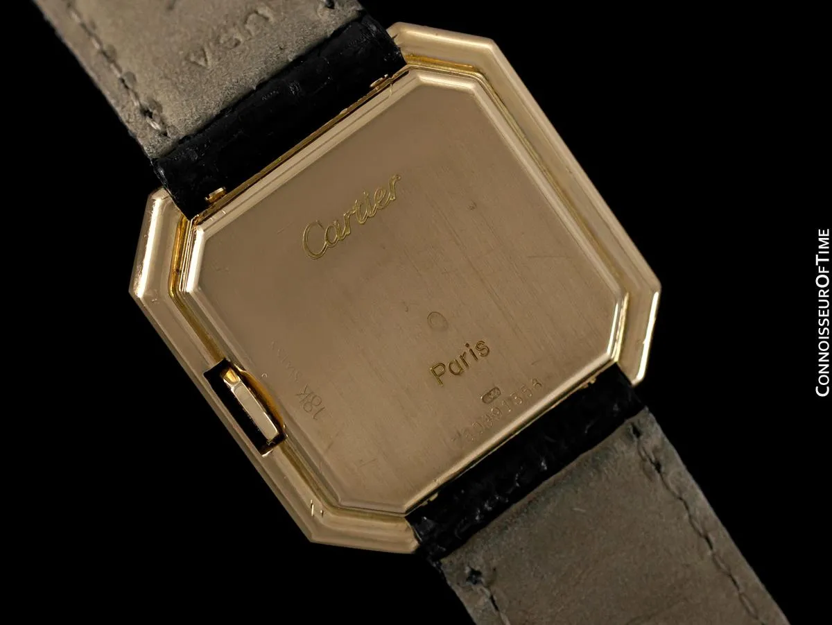 Cartier Ceinture Vintage Mens Midsize Unisex Mechanical Watch - Solid 18K Gold