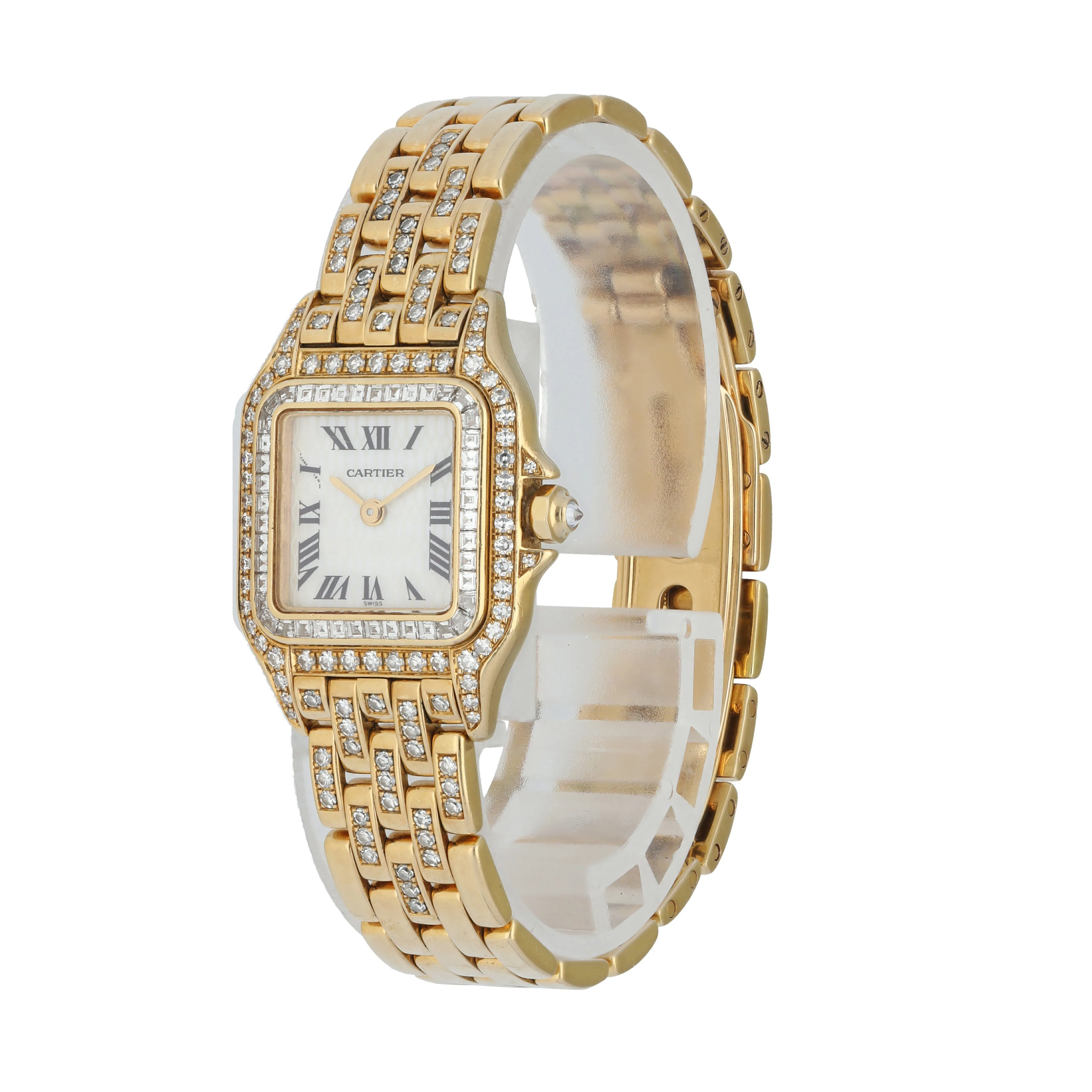 Cartier Panthere 2361 MOP Dial Diamond Ladies Watch