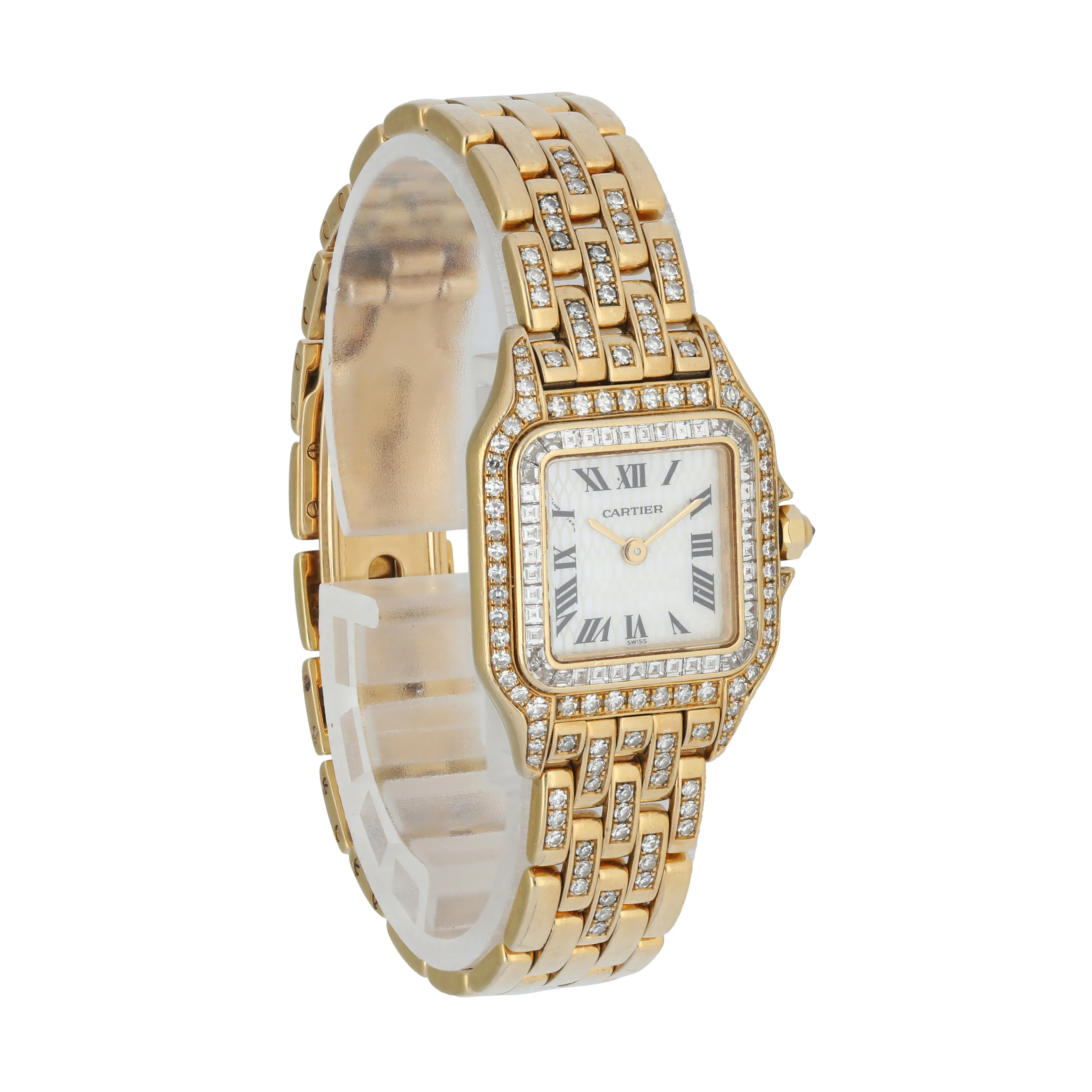 Cartier Panthere 2361 MOP Dial Diamond Ladies Watch