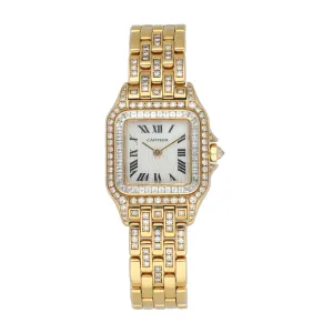 Cartier Panthere 2361 MOP Dial Diamond Ladies Watch