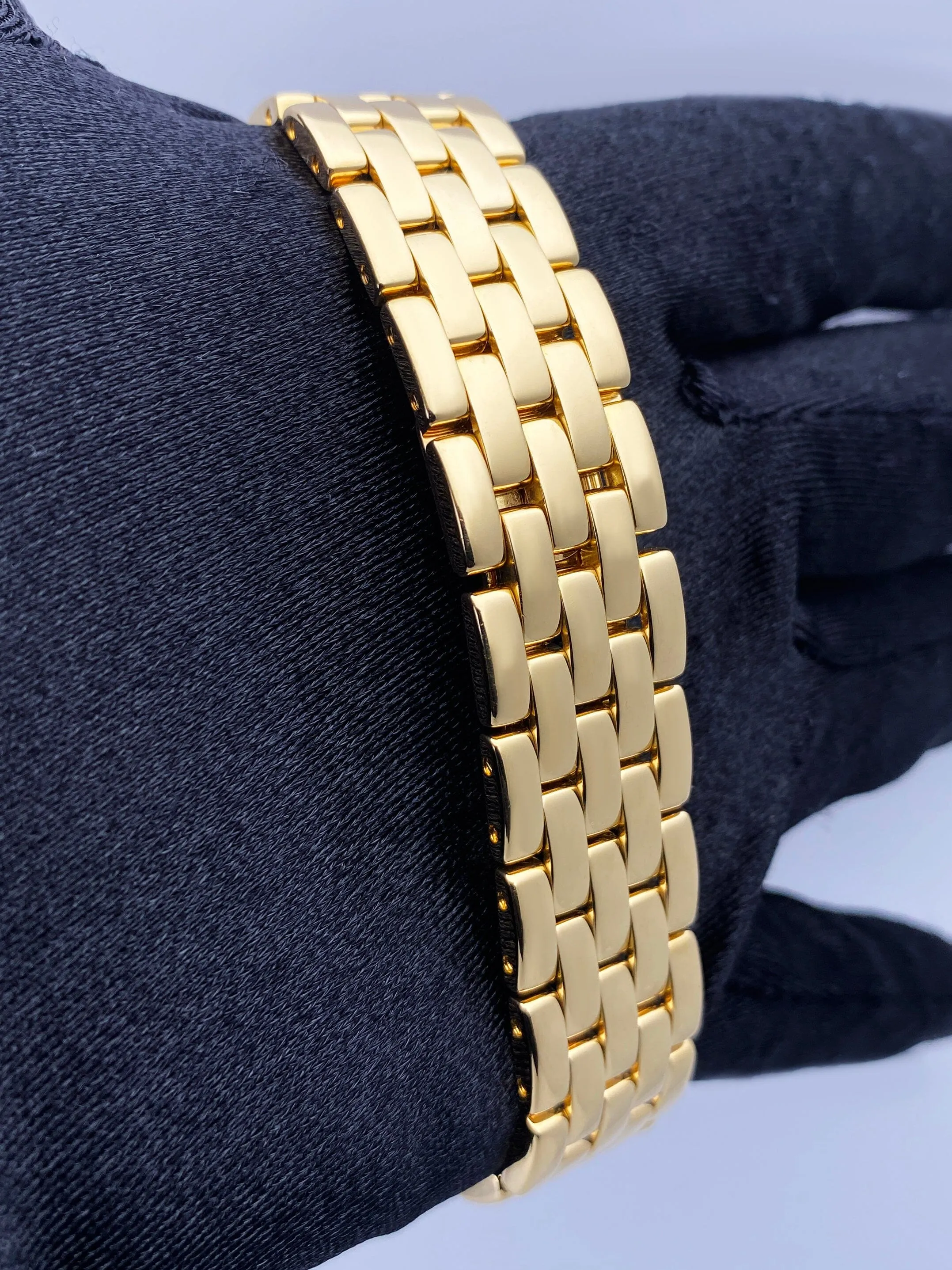 Cartier Panthere 887968 18K Yellow Gold Mens Watch Box And Papers