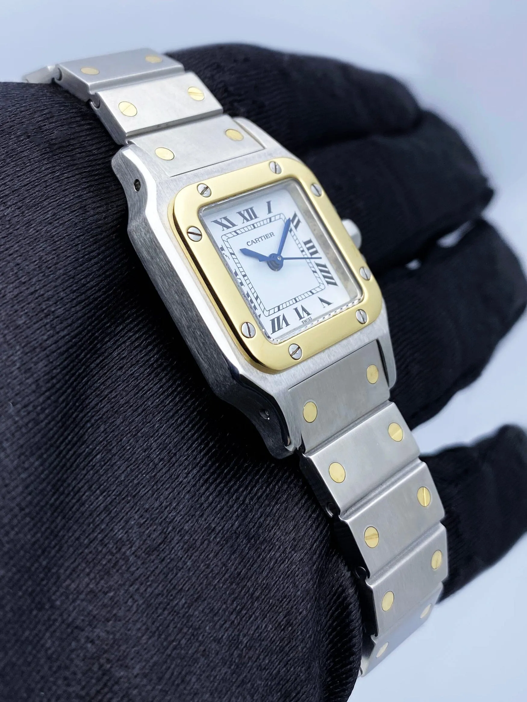 Cartier Santos Galbee 0902 Two-Tone Automatic Ladies Watch