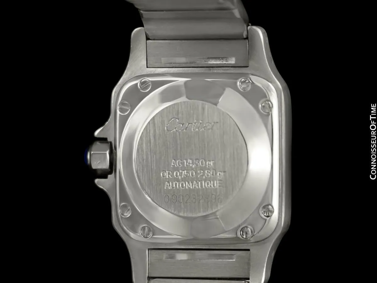 Cartier Santos Ladies Two-Tone Automatic Bracelet Watch - Stainless Steel & 18K Gold
