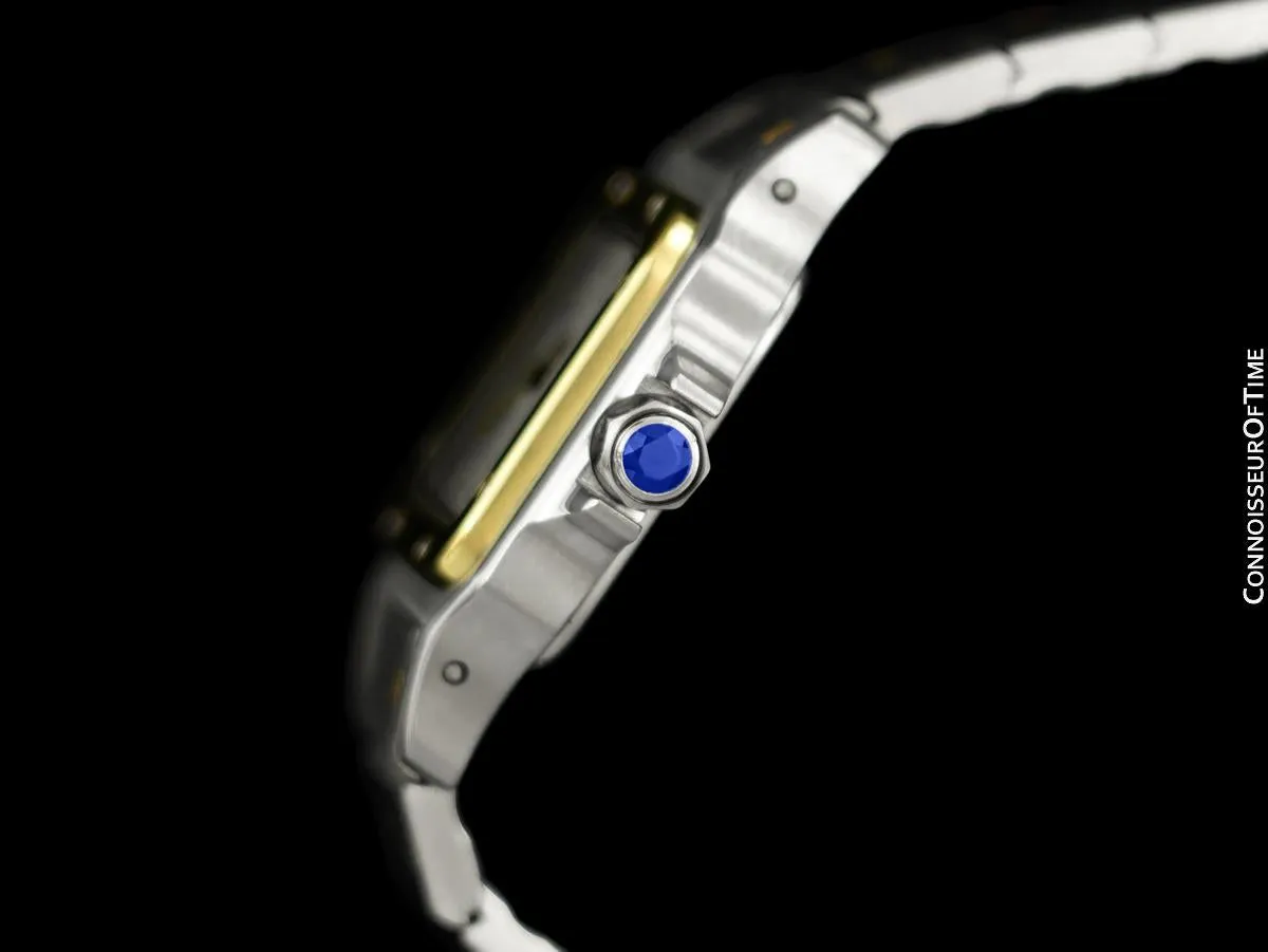 Cartier Santos Ladies Two-Tone Automatic Bracelet Watch - Stainless Steel & 18K Gold