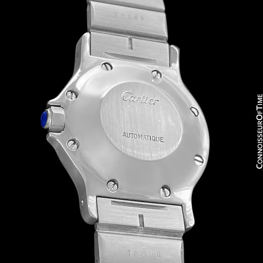 Cartier Santos Octagon Mens Unisex Watch, Automatic - Stainless Steel