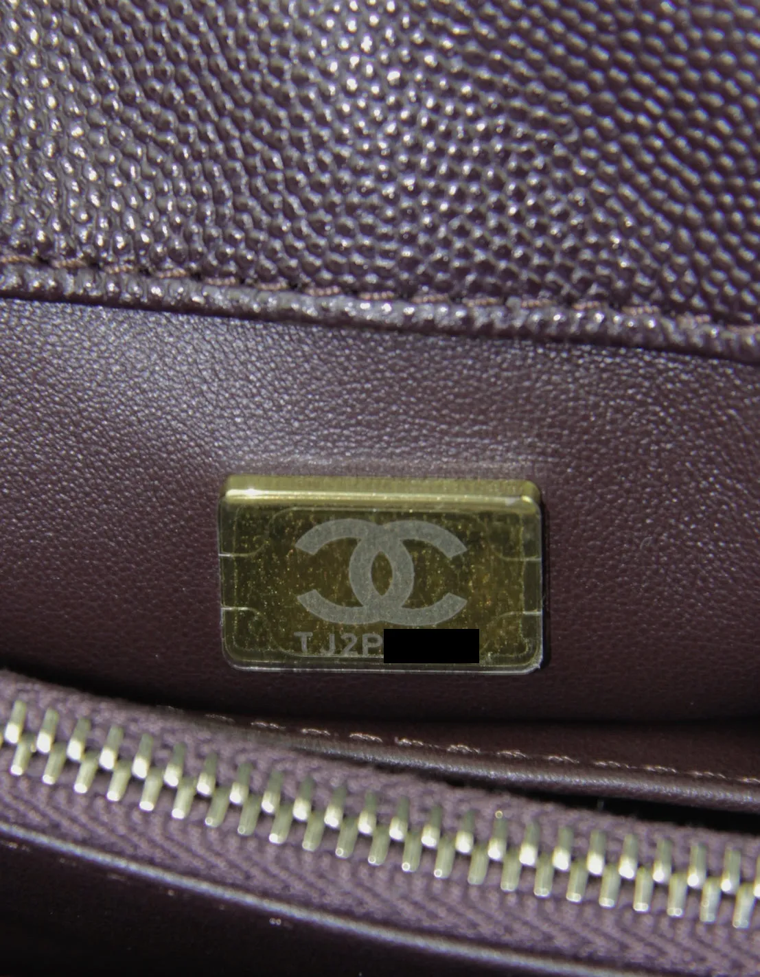 Chanel 2024 Brown Caviar Small Coco Handle Flap Bag