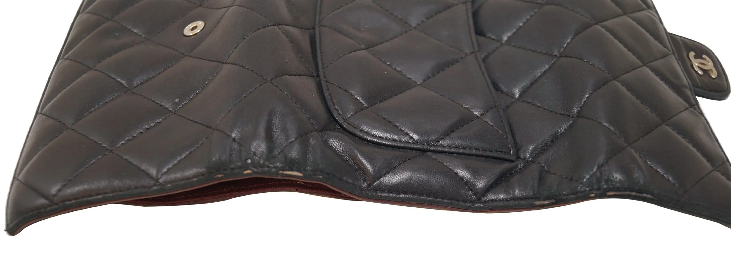 CHANEL Black Caviar Classic Flap Long Wallet