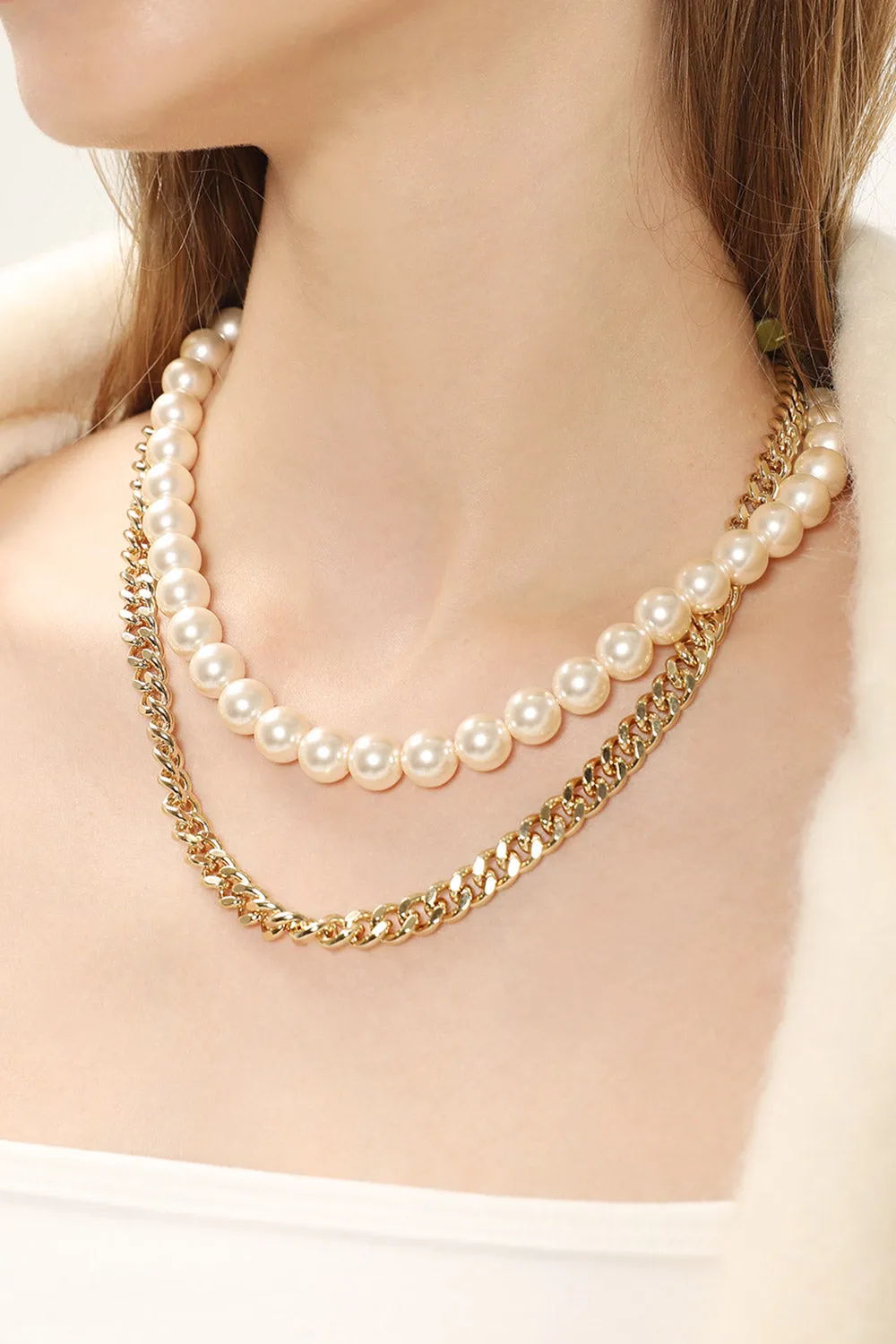 Classic Faux Pearl Necklace