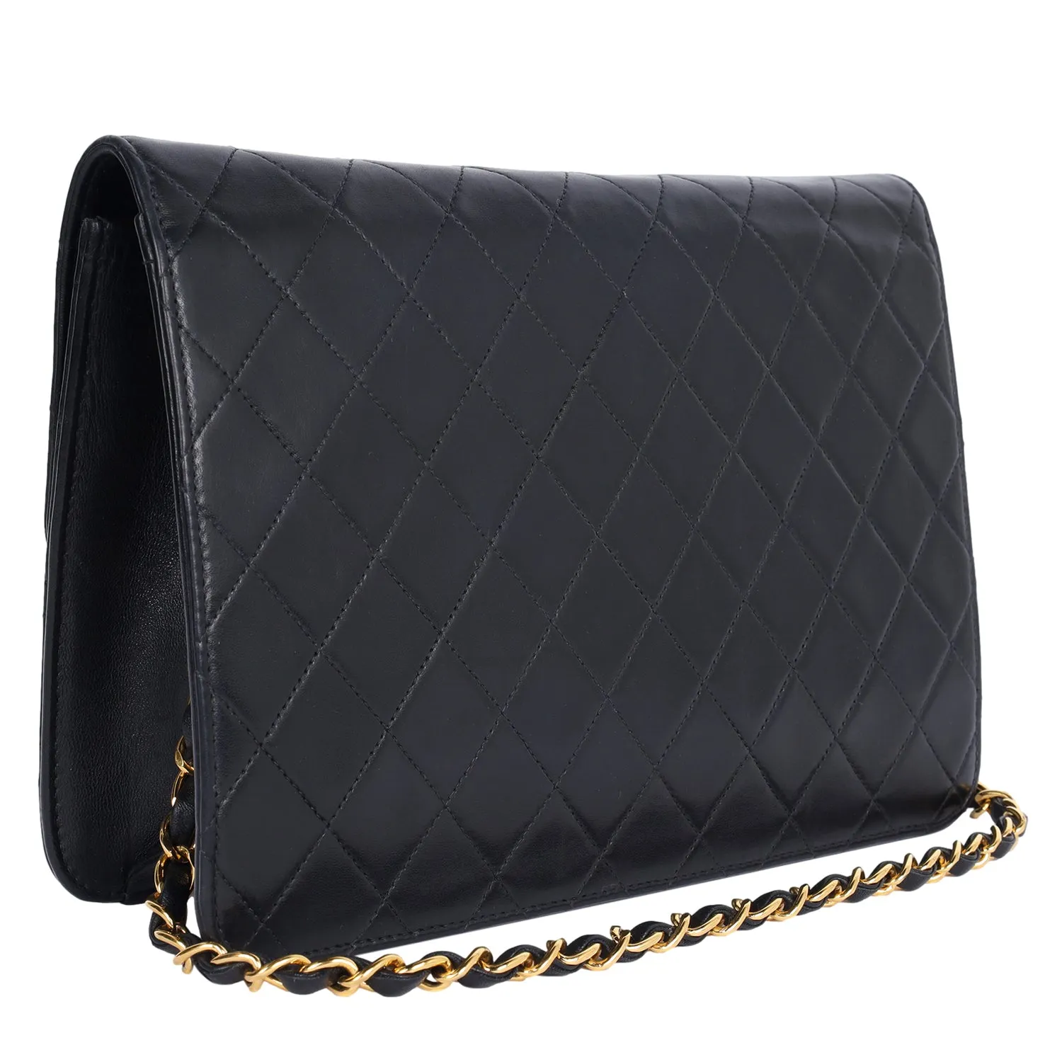 Classic Front Flap Leather Shoulder Bag