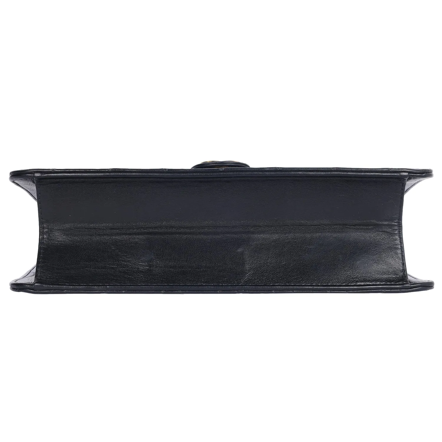 Classic Front Flap Leather Shoulder Bag