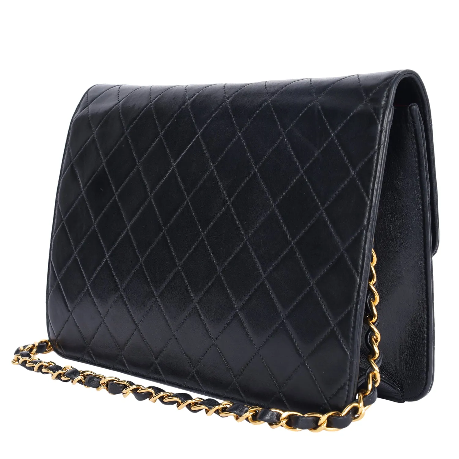 Classic Front Flap Leather Shoulder Bag
