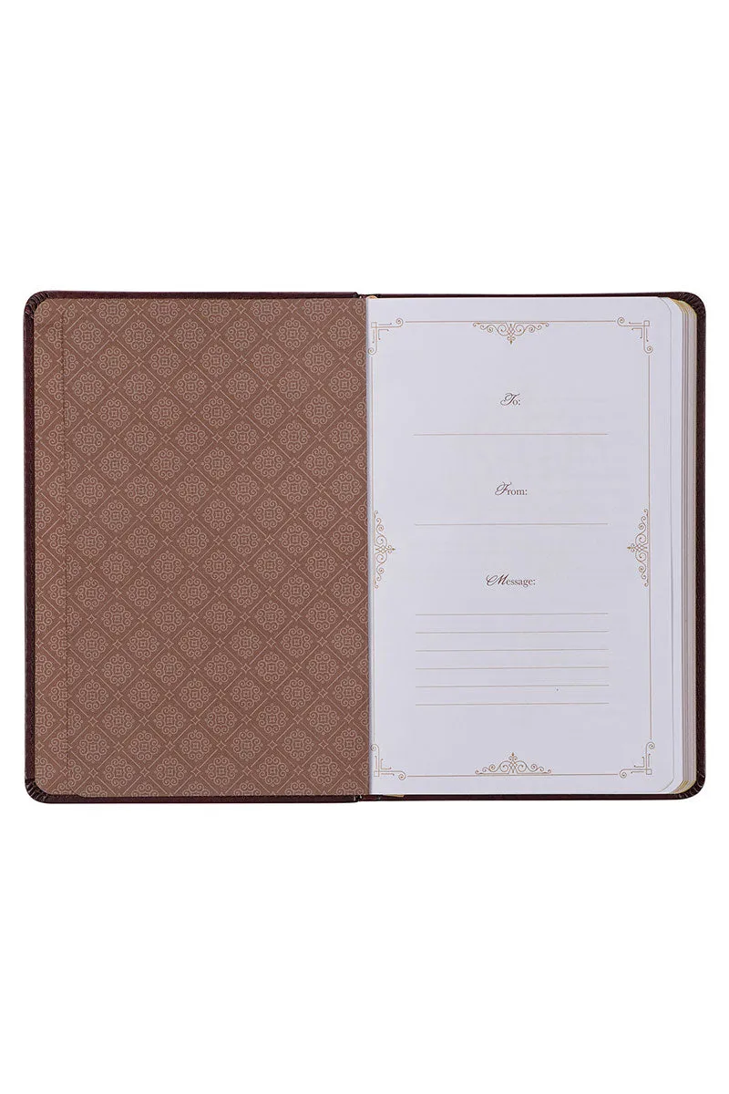 Classic Prayers to Inspire Your Soul Brown Faux Leather Book